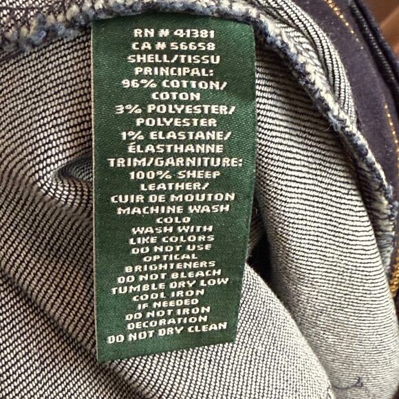 Lauren Ralph Lauren Navy Skirt with Gold Zipper - Picture 9 of 9